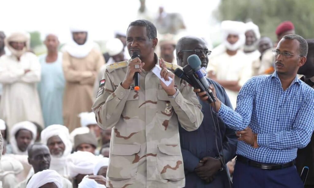 حميدتي ينتقد بيان تشاد عن احداث بئر سليبة وعرديبة