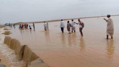 إنهيار اجزاء من الطريق القومي شريان الشمال