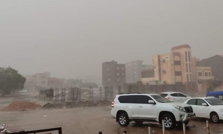 امطار غزيرة فى الخرطوم