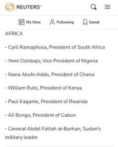 البرهان يشارك في جنازة الملكة إليزابيث 