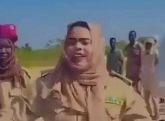 الجنجويدية شيراز تدعو المليشيا لاغتsاب بنات