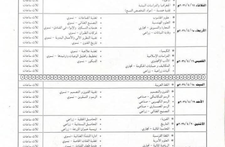 الشهادة السودانية.. وزارة التعليم تنشر جدول الامتحانات